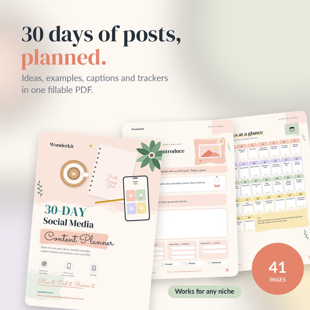 30-Day Social Media Content Planner
