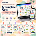 Wonderkit Post Kit: 6 Editable Canva Template Sets